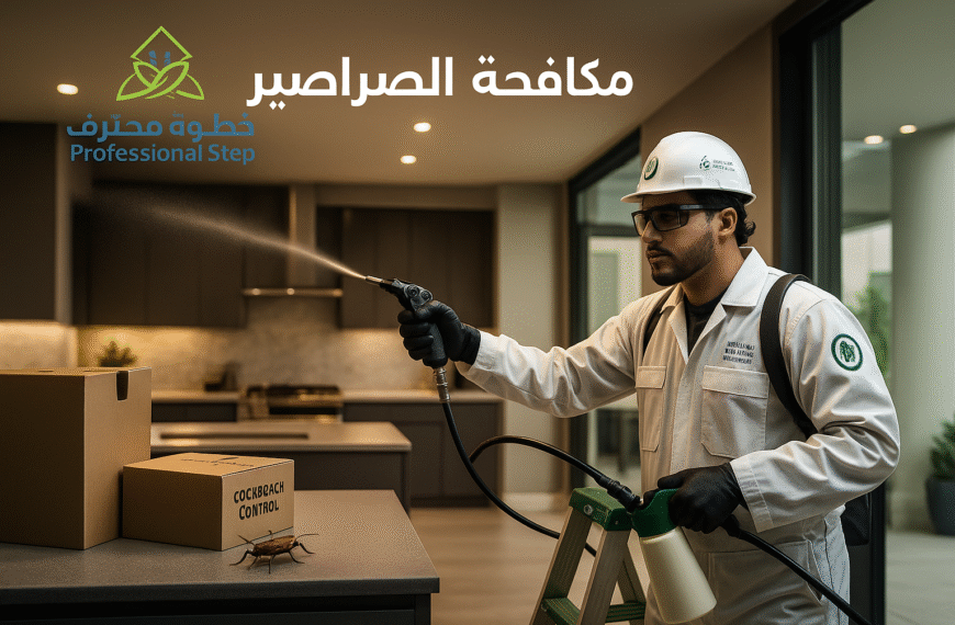 مكافحة الصراصير في المنازل – مؤسسة خطوة محترف